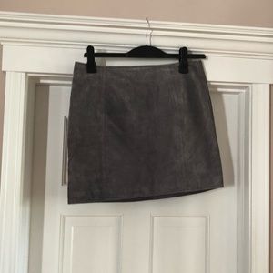 Blanc NYC suede skirt